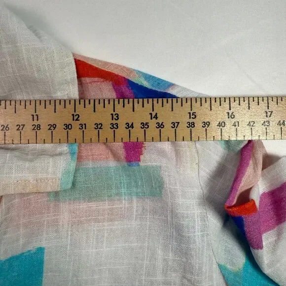 Parsley & Sage Multicolor Abstract Print Button Down Shirt 100% Cotton Small - Picture 5 of 9